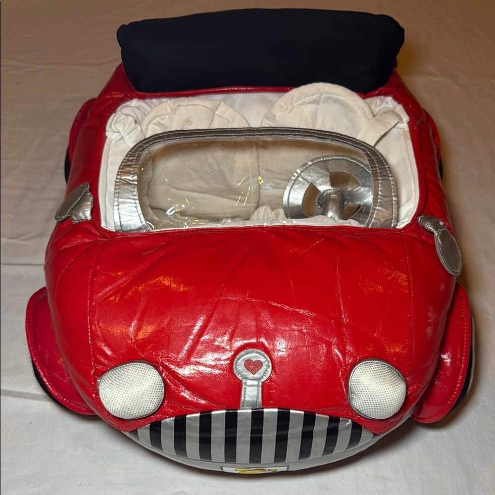 Build-A-Bear Workshop Red Plush Sports Convertible Car Fits 2 Animals VGUC